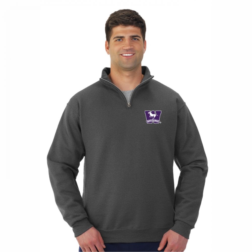 995MR NuBlend® QUARTER ZIP CADET COLLAR Sweatshirt