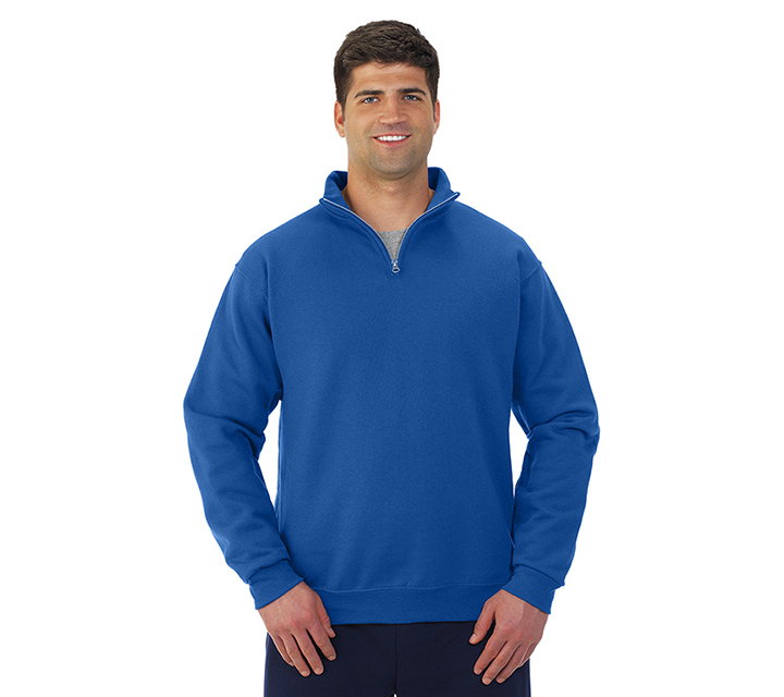 995MR NuBlend® QUARTER ZIP CADET COLLAR Sweatshirt | Hotline Apparel