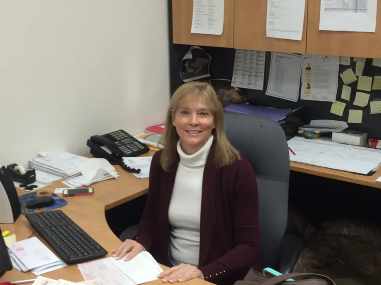 A photo of Donna Austin, the Vice President and Finance of Hotline Apparel